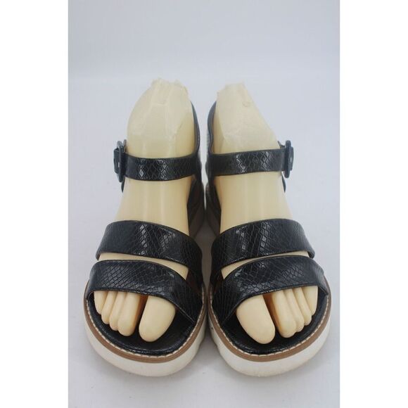 Franco Sarto Womens Colton Strapped Sandals Black Size: 7M - Picture 4 of 11